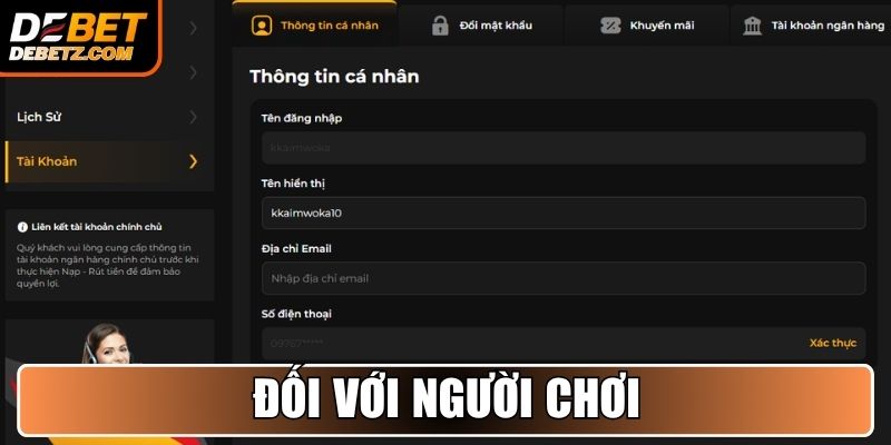 Chính Sách Bảo Mật 3 Đối với người chơi