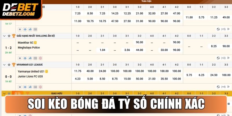 Soi Kèo Bóng Đá - Bí Quyết Đọc Chuẩn Xác Từ Cao Thủ DEBET 3 Soi kèo bóng đá tỷ số chính xác
